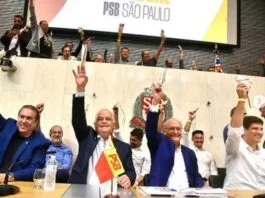 Márcio França e Geraldo Alckmin no Congresso do PSB - Foto: PSB/divulgação