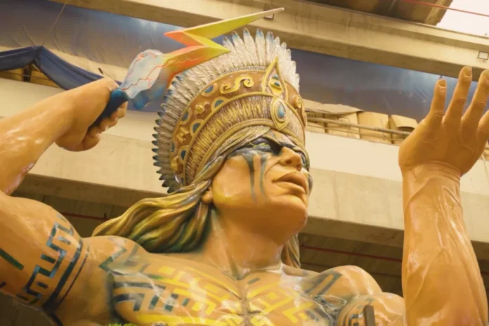 O samba-enredo visita a mitologia Tupi Guarani para contar a história da criação da agricultura | Crédito: Iolanda Depizzol/Brasil de Fato