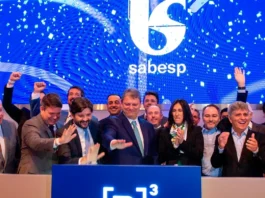 Leilão de privatização da Sabesp. Foto: Mônica Andrade/Governo do Estado de SP